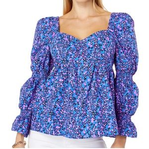Lilly Pulitzer Preslee long sleeve top NWOT